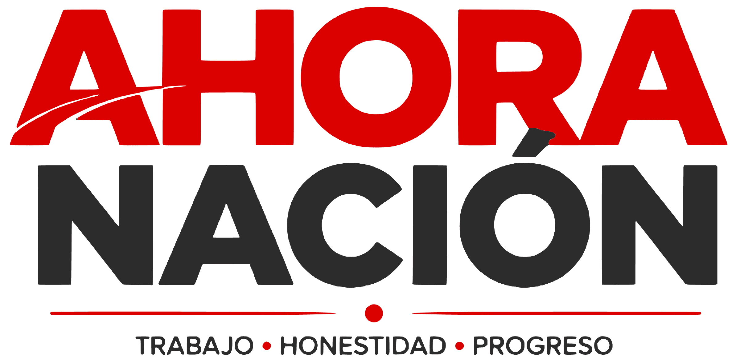 Ahora Nación — Trabajo · Honestidad · Progreso